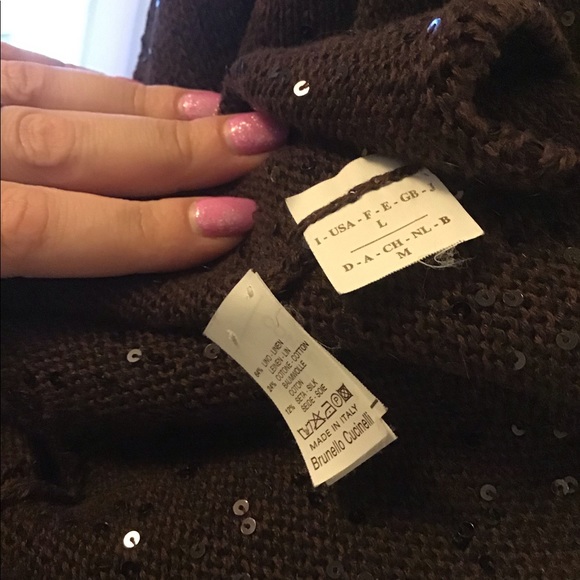 Brunello Cucinelli sparkly sequins linen top - Picture 7 of 7